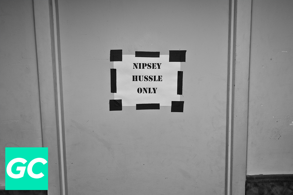 Nipsey Hussle's dressing room at Highline Ballroom