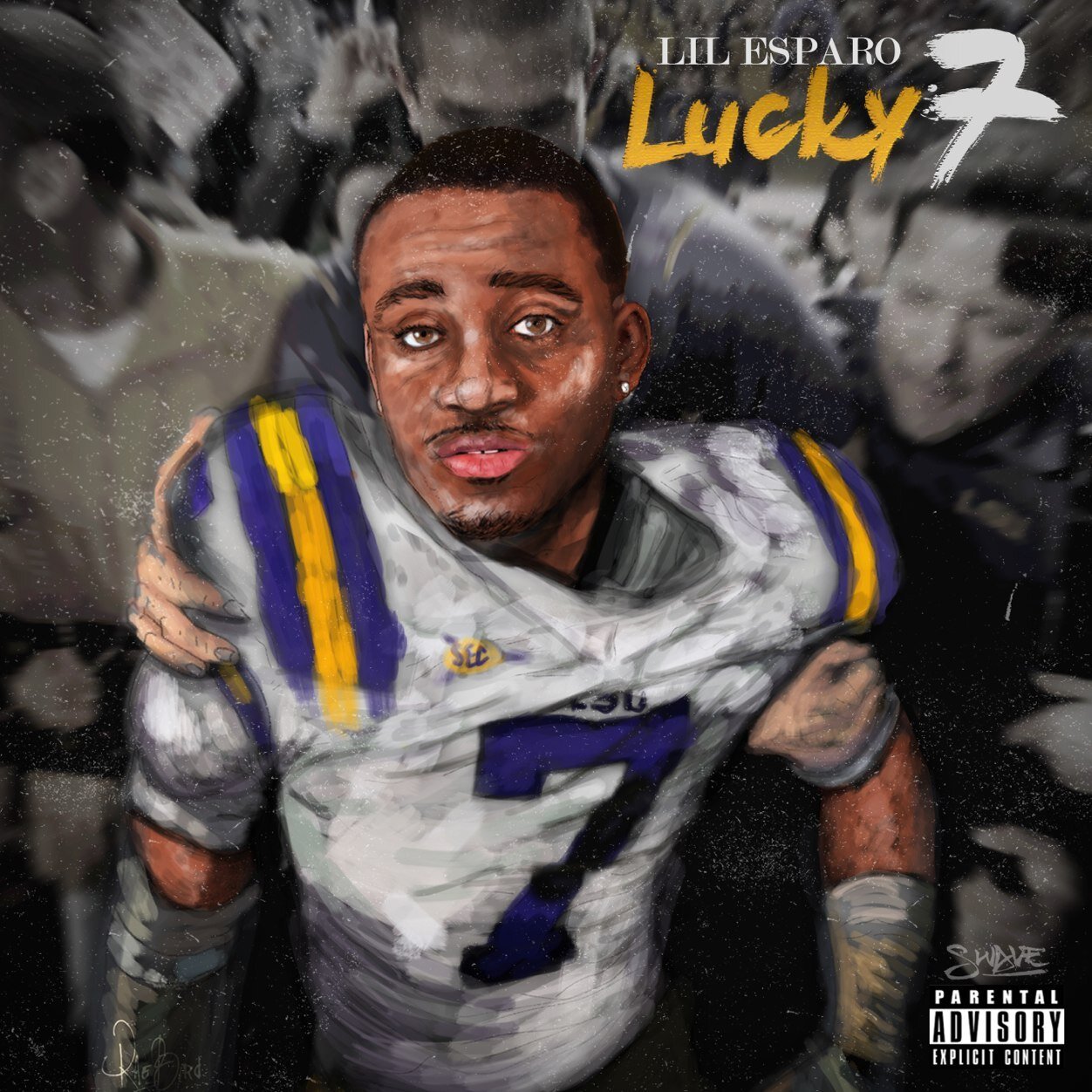 Lil' Esparo's "Lucky 7" cover art