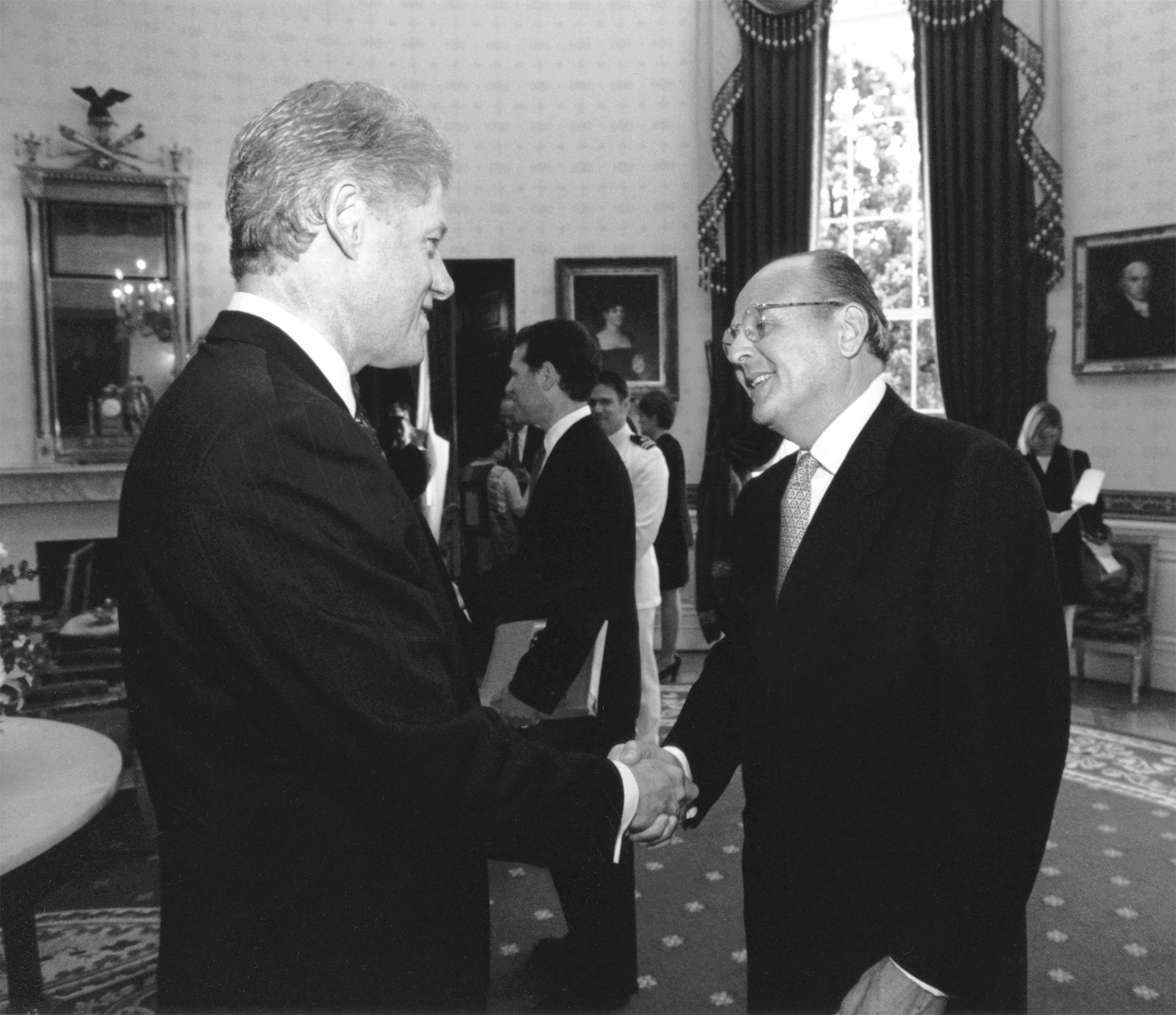 Peter Engel pictured with former President Bill Clinton