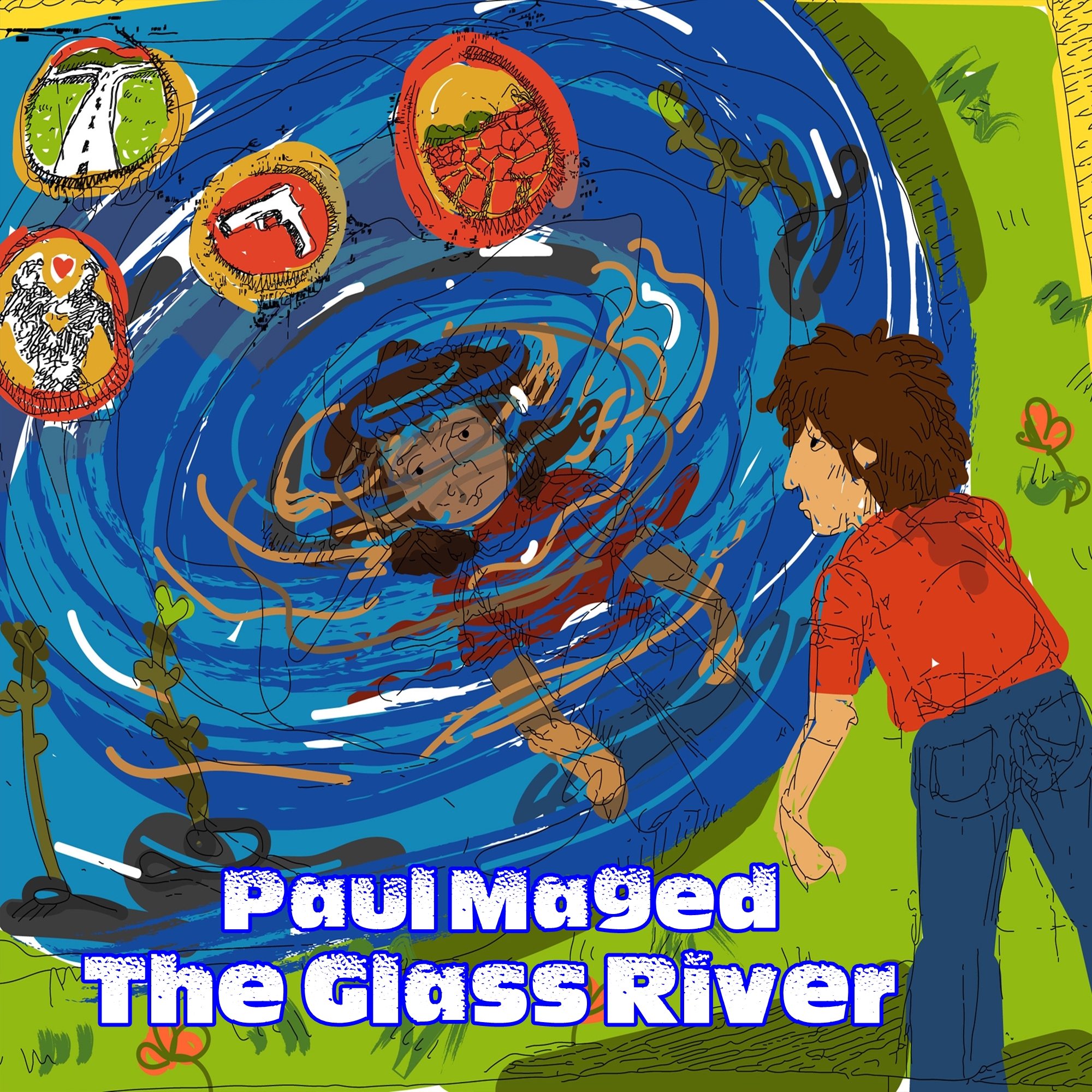 Paul Maged's cover art for 'The Glass River'