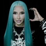 Kim Kardashian as North West for Halloween