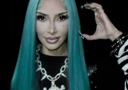 Kim Kardashian as North West for Halloween