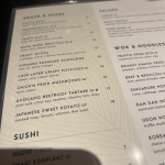PLANTA Queen NoMad menu