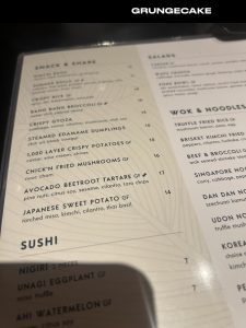 PLANTA Queen NoMad menu